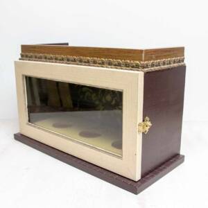 Estuche Santos Óleos marrón