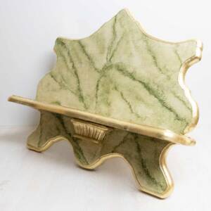 Atril de sobremesa imitación mármol verde