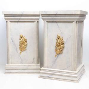 Pedestal mármol blanco