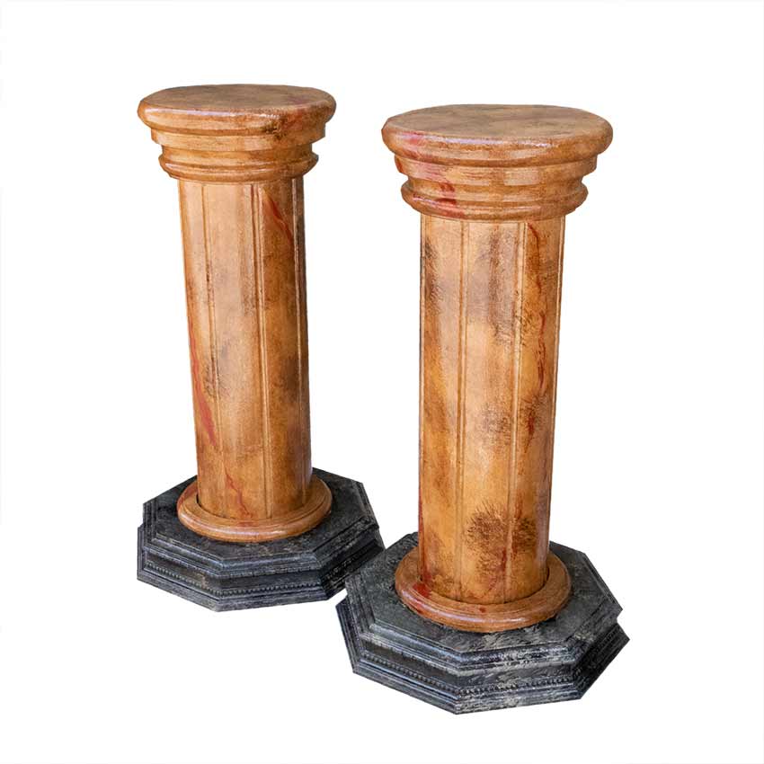 Pedestal mediano imitación mármol