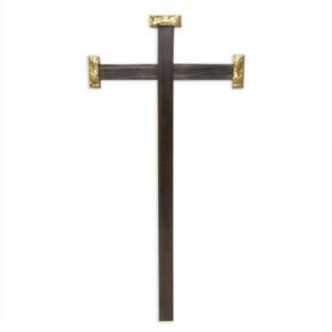 Cruz con remates wengué