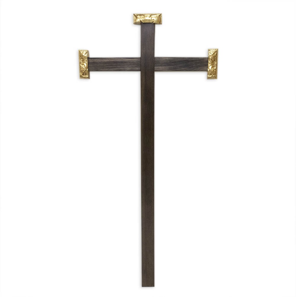 Cruz con remates wengué