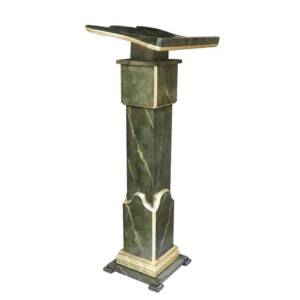 Atril imitación a mármol verde y pan de oro