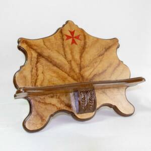 Atril de Sobremesa imitación mármol marrón