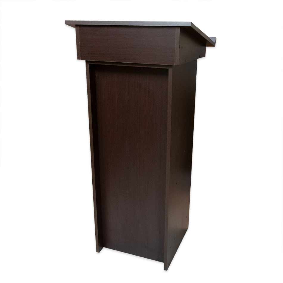 Atril en melamina nogal