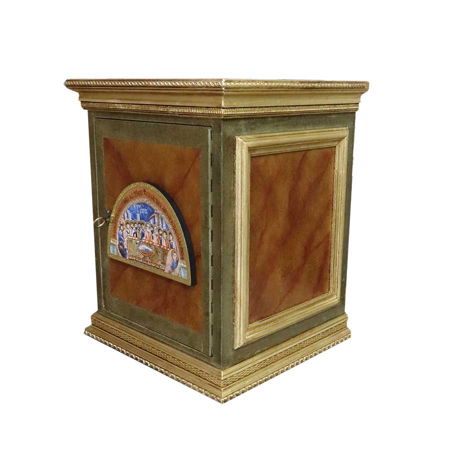 Sagrario imitación mármol y pan de oro - Imagen 2