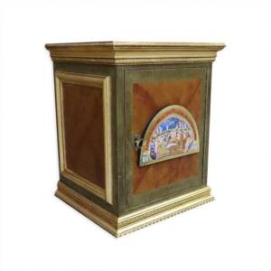 Sagrario imitación mármol y pan de oro