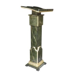 Atril imitación a mármol verde y pan de oro