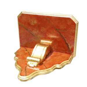 Ménsula imitación a mármol y pan de oro