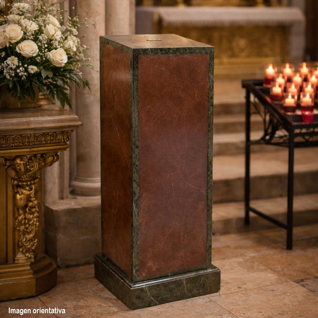 Limosnero con imitación a mármol - Imagen 4