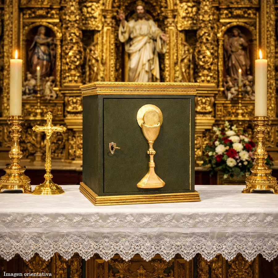 Sagrario verde con cáliz - Imagen 4